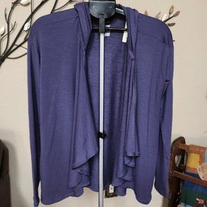 NWT All In Motion purple cardigan sz XL 14 / 16